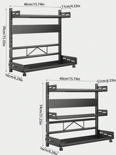 Étagère à épices en acier – Multi-niveaux & polyvalente