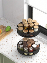 Présentoir rotatif 360° – Multi-étages en acier carbone